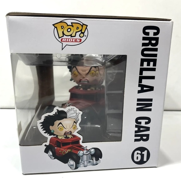Funko Pop! Disney Cruella In Car #61 Hot Topic Exclusive Vinyl Figure - Picture 5 of 11
